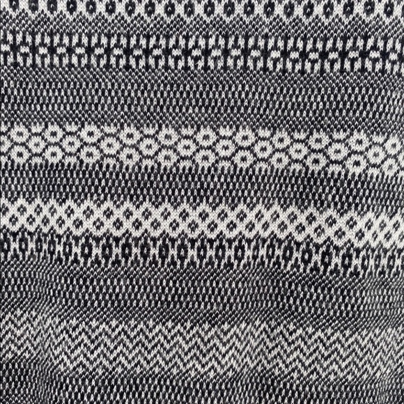 Sezane Gray & Black Striped Dress Drawstring Waist size Large - Picture 5 of 6